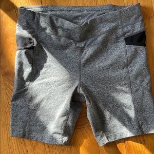 Athleta Women's Heather Gray Bike Shorts